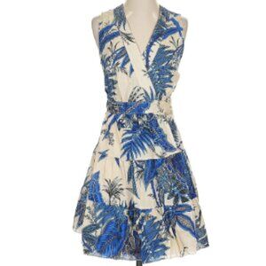 Banana Republic Stampa Blue Floral Mini Dress - Size XSmall PETITE